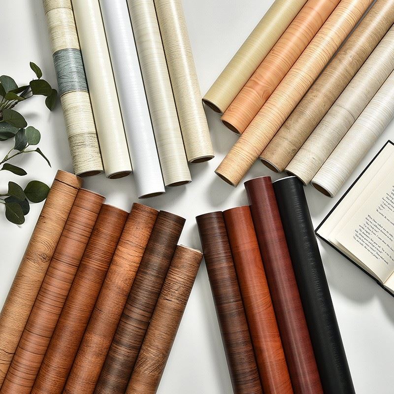 PVC Wood Grain Self-adhesive Wallpaper suppliers